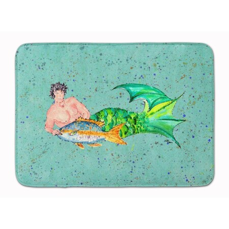 Carolines Treasures Merman Machine Washable Memory Foam Mat 8345-RUG